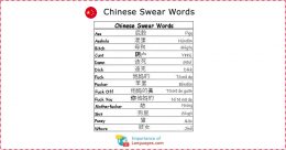 Chinese Swear Words